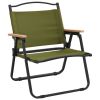 Camping Chairs 2 pcs Green 21.3"x16.9"x23.2" Oxford Fabric