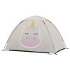 Sparkle the Unicorn 2-Person Kid's Camping Tent - Off-White/Pink