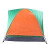 2-Person Double Door Camping Dome Tent Orange & Green