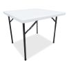 ALEPT36SW Square Plastic Folding Table - White