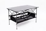 Set of 3, Folding Outdoor Table and Chair Set for Indoor, Outdoor Camping, Picnics, Beach,Backyard, BBQ, Party, Patio, Black/Green