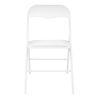 Folding and Stackable Chair Set, 6 Pack for Wedding, Picnic, Fishing and Camping, White