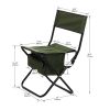 Set of 3, Folding Outdoor Table and Chair Set for Indoor, Outdoor Camping, Picnics, Beach,Backyard, BBQ, Party, Patio, Black/Green