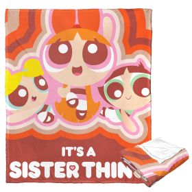 WB / POWERPUFF GIRLS, IT's a sister thing, Silk Touch Throw Blanket, 50"x60"