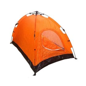 Outdoor Travel Mobile 2 Person Camping Tent (Color: Orange & Black)