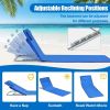 Outddoor Adjustable 3-Piece Beach Lounge Chair Mat Set