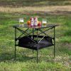 Set of 5, Folding Outdoor Table and Chairs Set for Indoor, Outdoor Camping, Picnics, Beach,Backyard, BBQ, Party, Patio, Black/Green