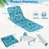 Outddoor Adjustable 3-Piece Beach Lounge Chair Mat Set