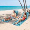 Outddoor Adjustable 3-Piece Beach Lounge Chair Mat Set