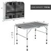 Outdoor Travel Adjustable Height Folding Camping Table